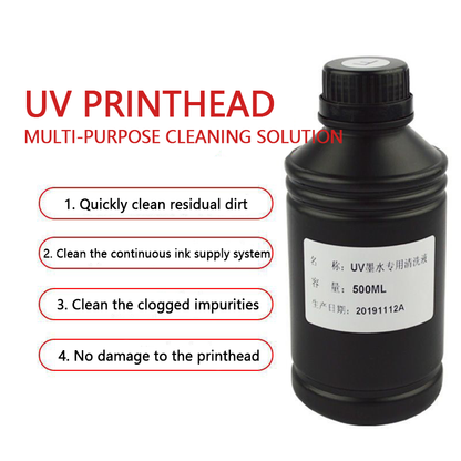 UV cleaning solution for UV ink