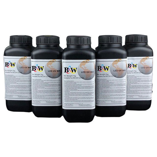 LED UV ink for Kyoreca Printhead - BW UV INK