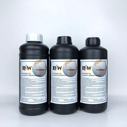 UV varnish for increased print resistance to light and moisture